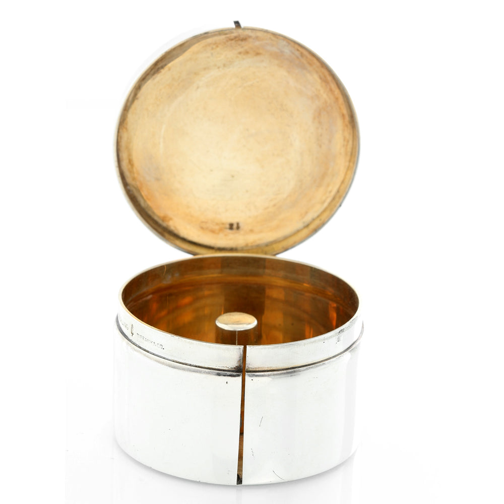 Tiffany & Co Sterling Silver Round Stamp Roll Dispenser