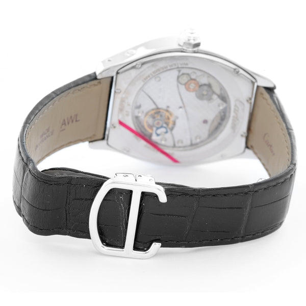 Cartier Tortue XL White Gold Diamond Dial Ladies Watch HP100502