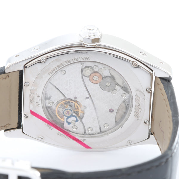 Cartier Tortue XL White Gold Diamond Dial Ladies Watch HP100502