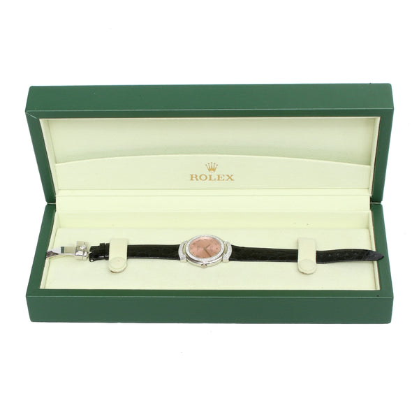 Rolex Cellini Cellissima  Ladies Silver -Rose Dial 6673/9
