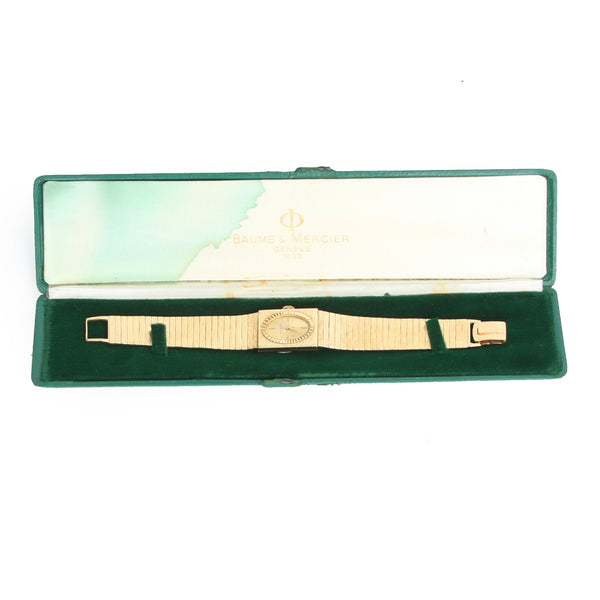 Baume & Mercier Vintage Yellow Gold Ladies Watch