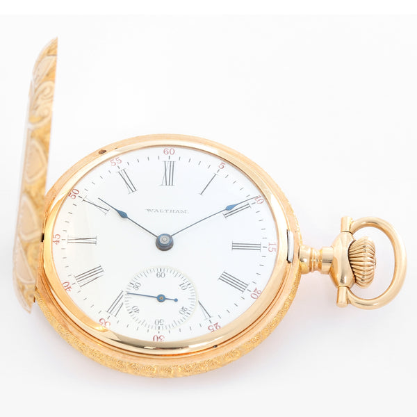 Waltham 14K Yellow Gold 16S Model 1899 Manual Pocket Watch