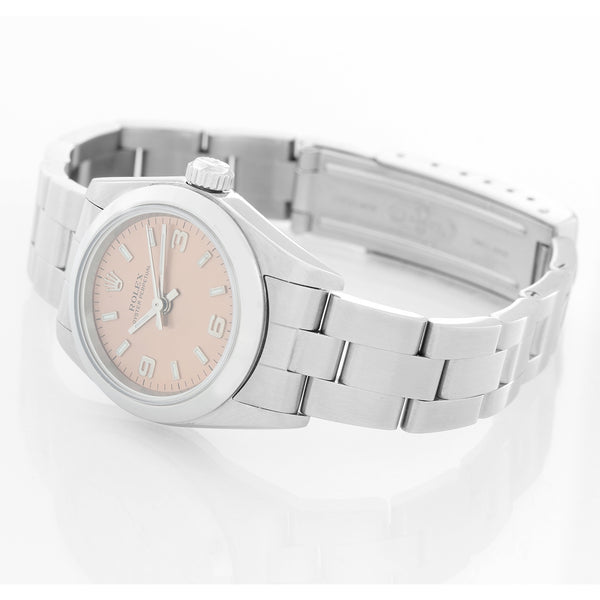 Rolex Ladies Oyster Perpetual No-Date Stainless Steel Watch 67180