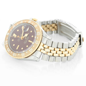 Vintage Rolex GMT-Master Stainless Steel Men's Watch Brown Bezel 1675