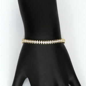 Unique 18k Yellow Gold 5.01 ct. Diamond Tennis Bracelet