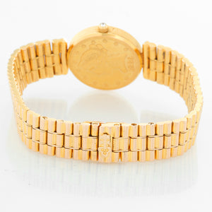 Corum $5 18k Yellow Gold Coin Ladies Watch