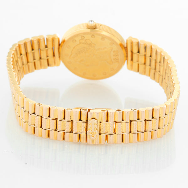 Corum $5 18k Yellow Gold Coin Ladies Watch