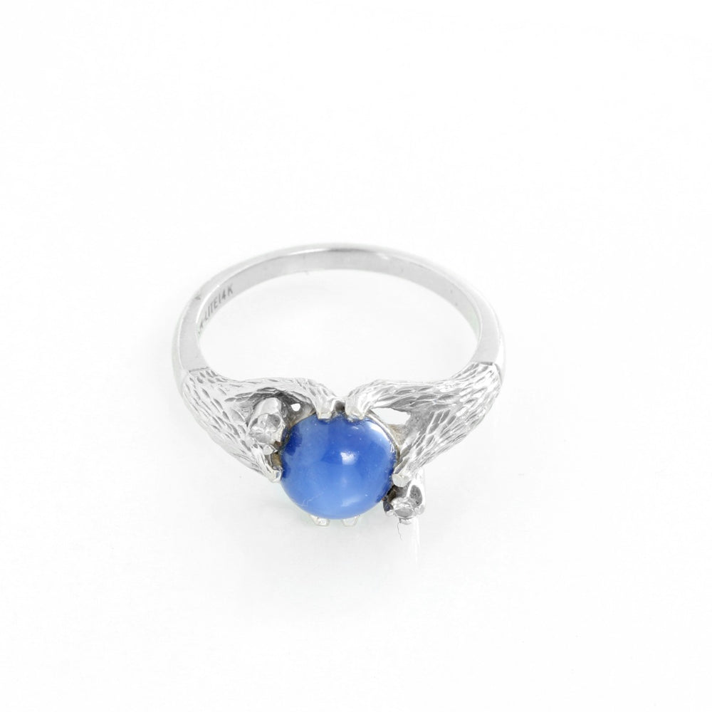 Linde Lindy Corn Flower Blue Star 14K Gold Ring