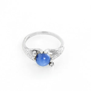 Linde Lindy Corn Flower Blue Star 14K Gold Ring