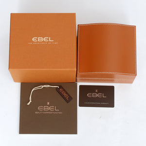 Ebel X-1 Silver Dial White Ceramic Ladies Watch 1216129