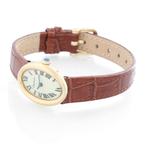 Cartier Baignoire 18K Yellow Gold Watch ref 9835