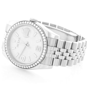 Rolex Datejust Diamond Bezel  Men's Steel Watch 116244