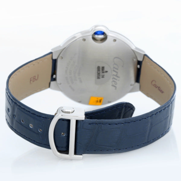 Cartier Ballon Bleu Men's 42mm Stainless Steel Automatic Blue Dial Watch WSBB0027