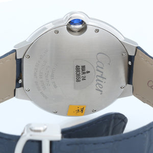 Cartier Ballon Bleu Men's 42mm Stainless Steel Automatic Blue Dial Watch WSBB0027