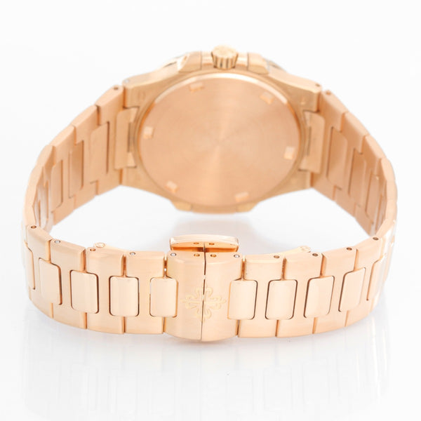 Patek Philippe & Co. 18K Rose Gold Nautilus Diamond Watch 7010 /1R