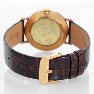 Rolex Cellini Men's 18k Yellow Gold Watch on Strap Band Mod. 4112