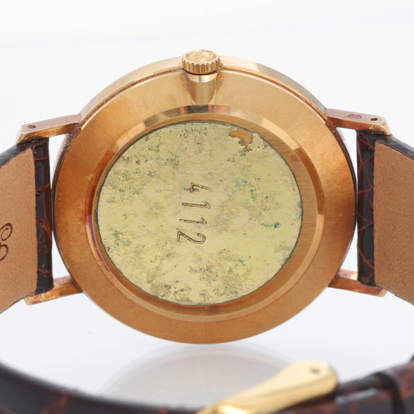 Rolex Cellini Men's 18k Yellow Gold Watch on Strap Band Mod. 4112