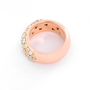 Rose and Yellow Gold Diamond Ring Size 9