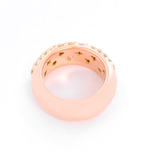 Rose and Yellow Gold Diamond Ring Size 9