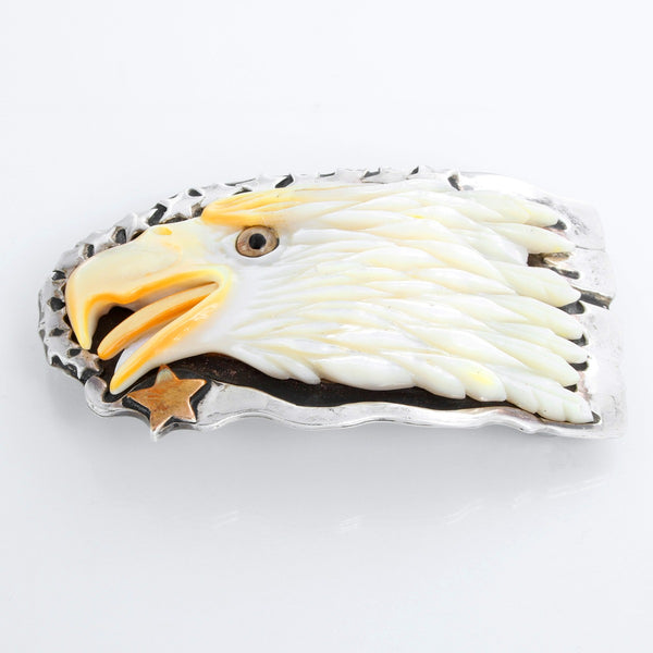 J. W. Cooper by John Winston Mother of Pearl Belt Buckle & Bolo