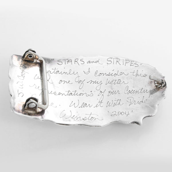 J. W. Cooper by John Winston Mother of Pearl Belt Buckle & Bolo