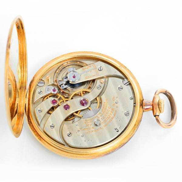Patek Philippe Open Face 18K Yellow Gold Pocket Watch