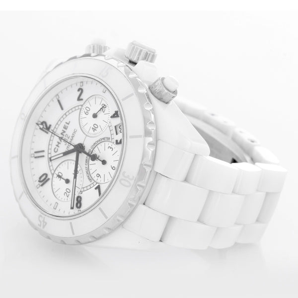 Chanel J12 White Ceramic 41mm Chronograph Watch H1007