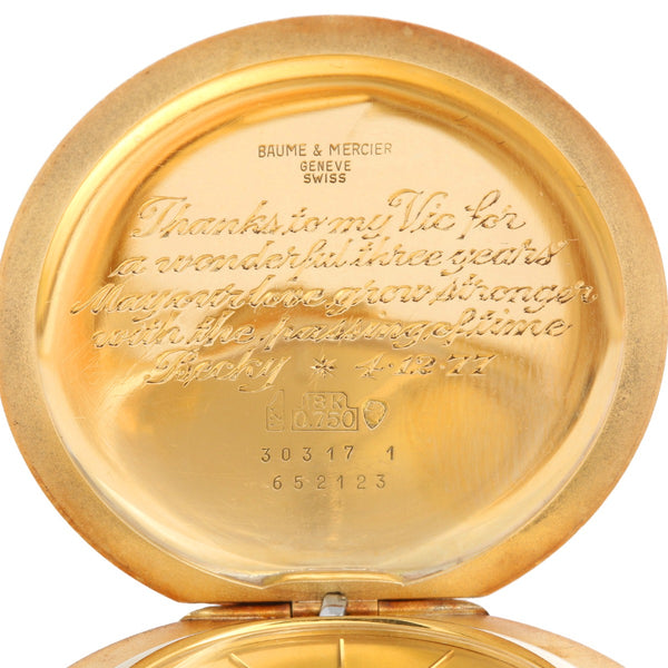 Cartier 18K Yellow Gold Pocket Watch