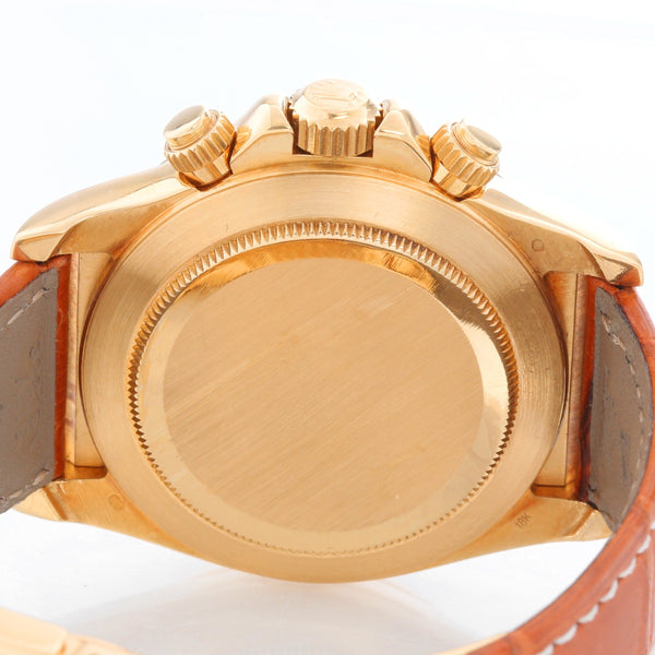 Men's Gold Rolex Cosmograph Daytona Watch 16518 White Dial