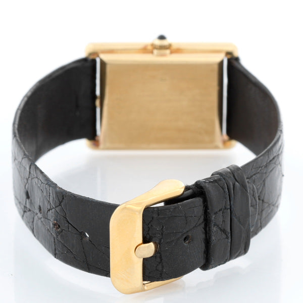 Jaeger Le Coultre  Vintage 18K Gold Square Mens Watch 6029.21