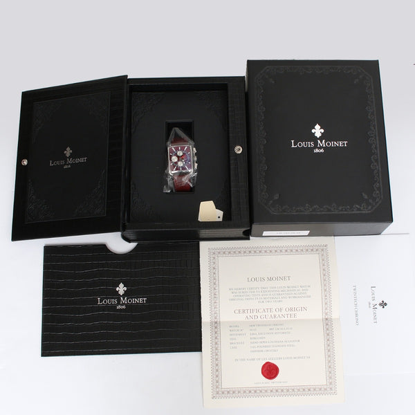 Louis Moinet Men's 40mm Twintech Automatic GMT Men's Watch LM.162.10.12