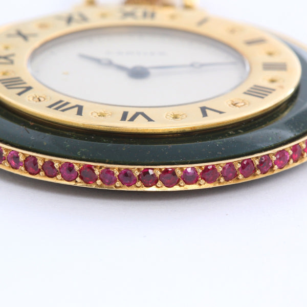 Cartier Fine Gold and Blood Stone Pocket Watch