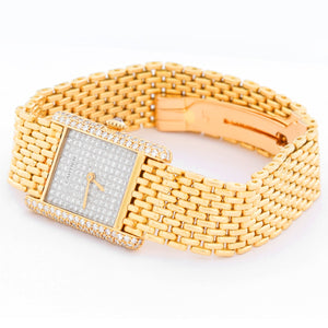 Cartier Tank Pave Diamond Ladies Watch