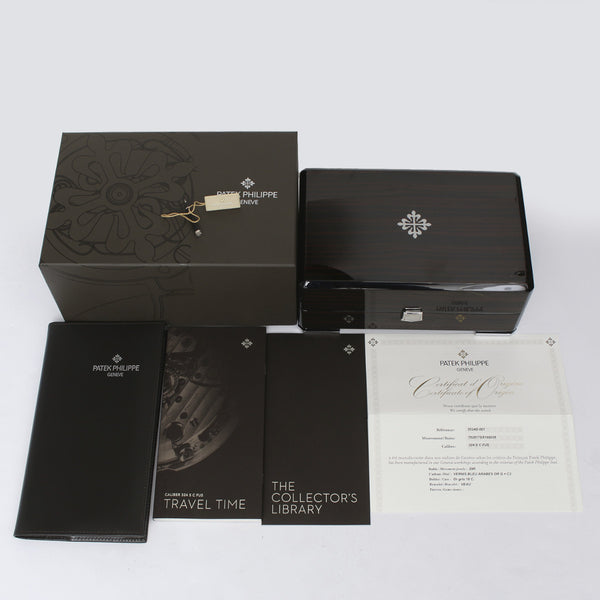 Patek Philippe Calatrava White Gold Pilot Travel Watch Ref. 5524 G