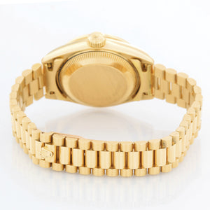 Ladies Rolex President 18k Gold Diamond Watch 79138