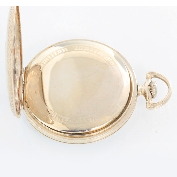 Hamilton 14K White Gold Pocket Watch