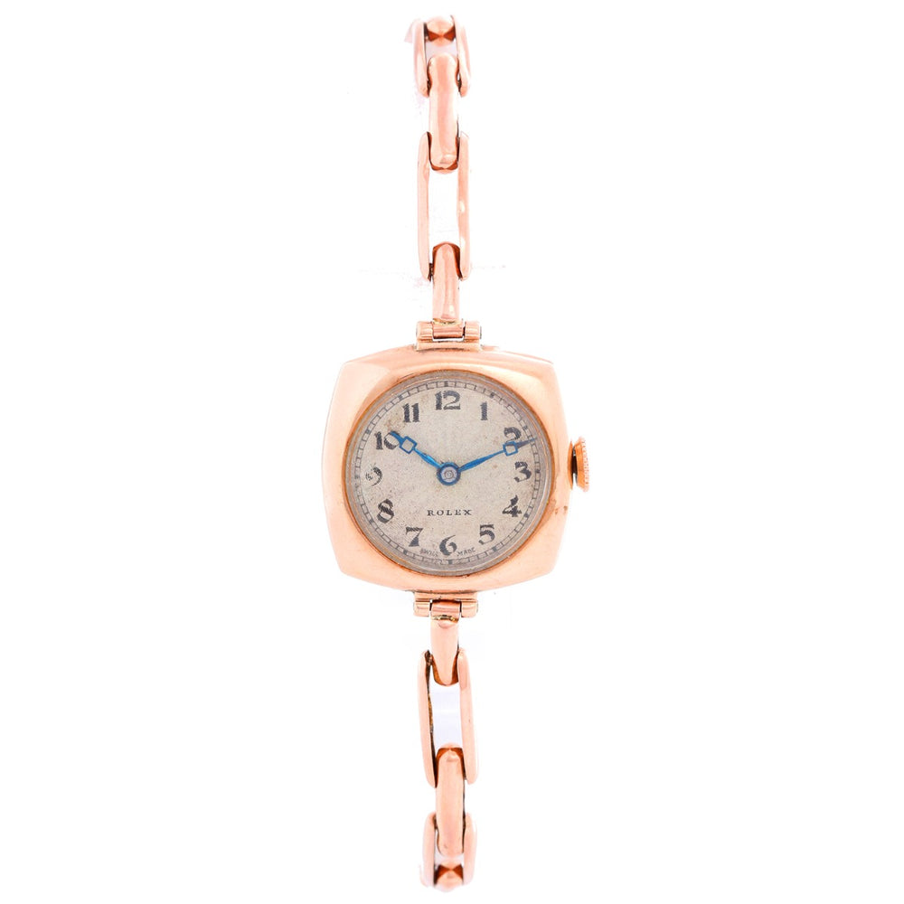 Rolex Cushion Shaped Oyster Rose Gold Watch