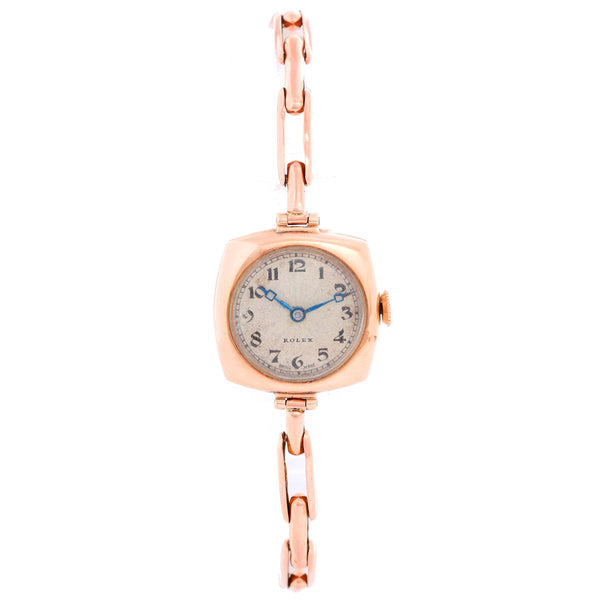 Rolex Cushion Shaped Oyster Rose Gold Watch