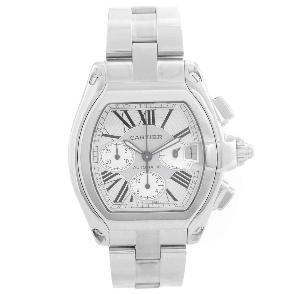 Cartier Roadster Chronograph Men's Stainless Steel Automatic Watch 2618 W62006X6