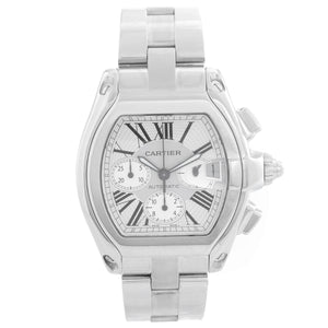 Cartier Roadster Chronograph Men's Stainless Steel Automatic Watch 2618 W62006X6