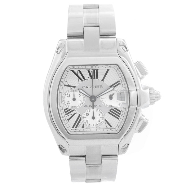 Cartier Roadster Chronograph Men's Stainless Steel Automatic Watch 2618 W62006X6