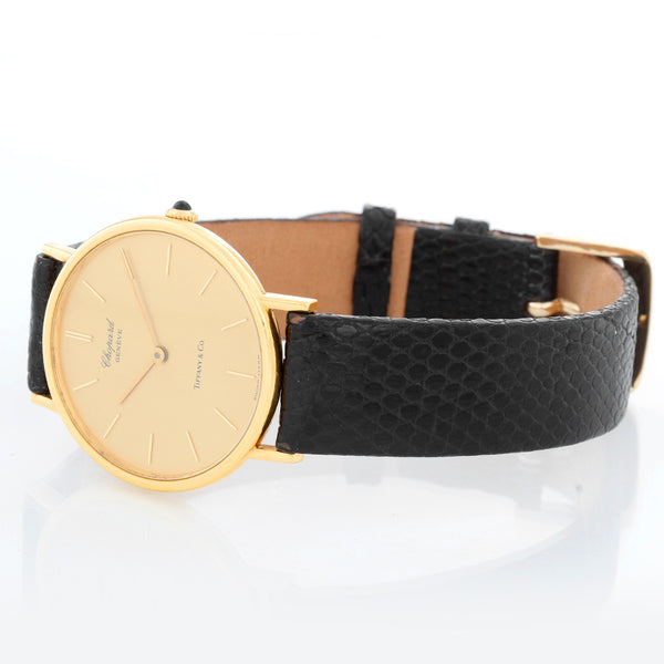 Chopard 18K Yellow Gold Tiffany Dial Watch