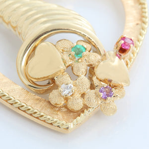 Cartier 14K Yellow Gold Horn of Plenty Heart Pendant