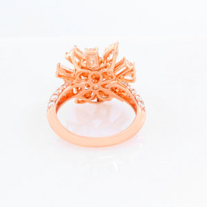 Odelia One of a Kind 18K Rose Gold Diamond Ring Size 7