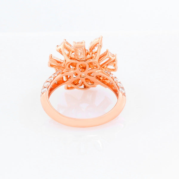 Odelia One of a Kind 18K Rose Gold Diamond Ring Size 7