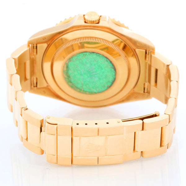 Collectors Special Rolex GMT-Master II 18K Yellow Gold Men's Watch 16718