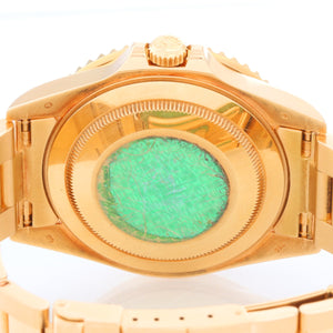 Collectors Special Rolex GMT-Master II 18K Yellow Gold Men's Watch 16718