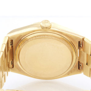 Extremely Rare Rolex Oysterquartz Pyramid 18k Gold Watch 19028