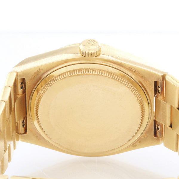 Extremely Rare Rolex Oysterquartz Pyramid 18k Gold Watch 19028