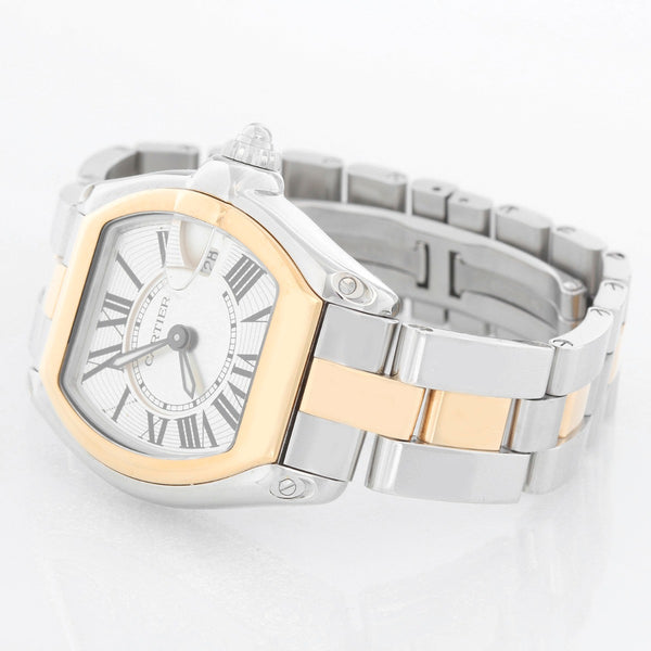 Cartier Roadster Steel & Gold Ladies Small 30mm Quartz Watch W62026Y4